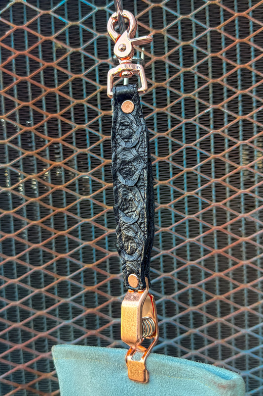 Charred Black Pirarucu Glove Clip