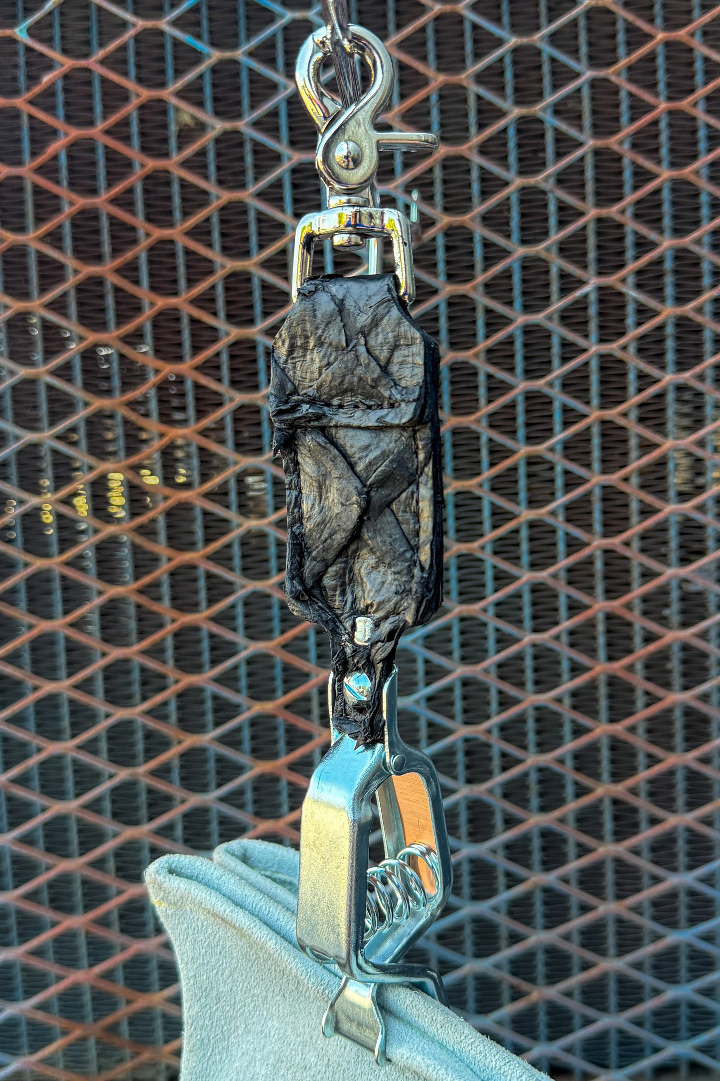 Charred Black Pirarucu Glove Clip