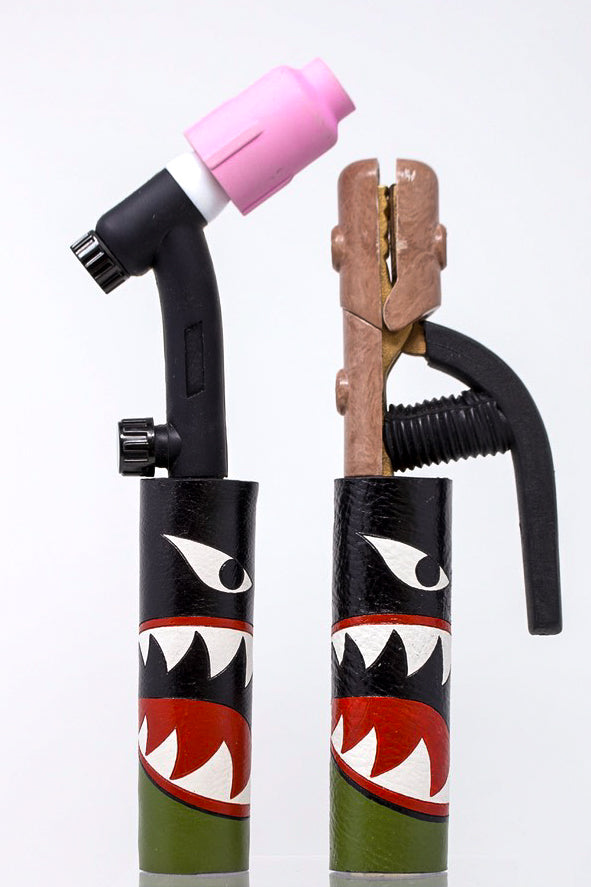 Fighter Jet Leather Handle