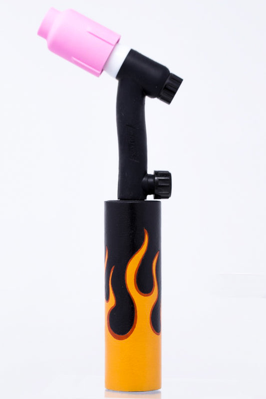 Lava Flame Weaved Leather Handle