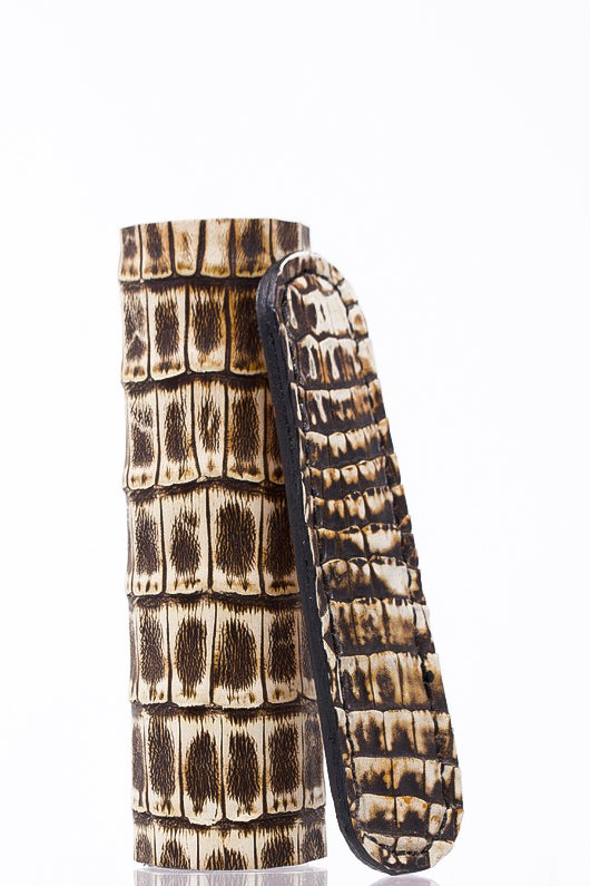 Cookies N' Cream Caiman Alligator Stinger V Wrap + Insulator Sleeve