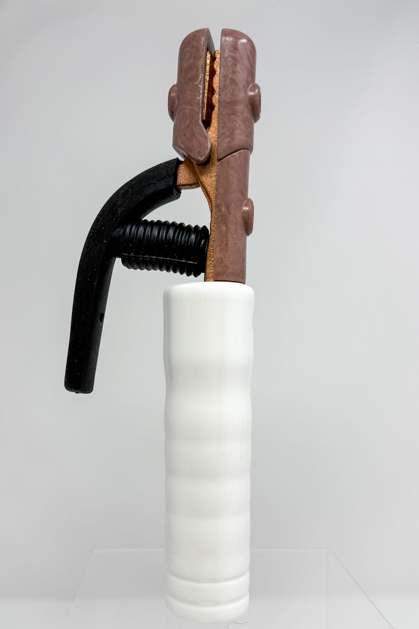 White Acrylic Electrode Holder Handle