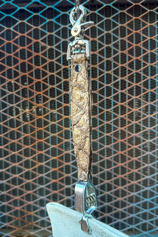 Antique Gold Pirarucu Glove Clip