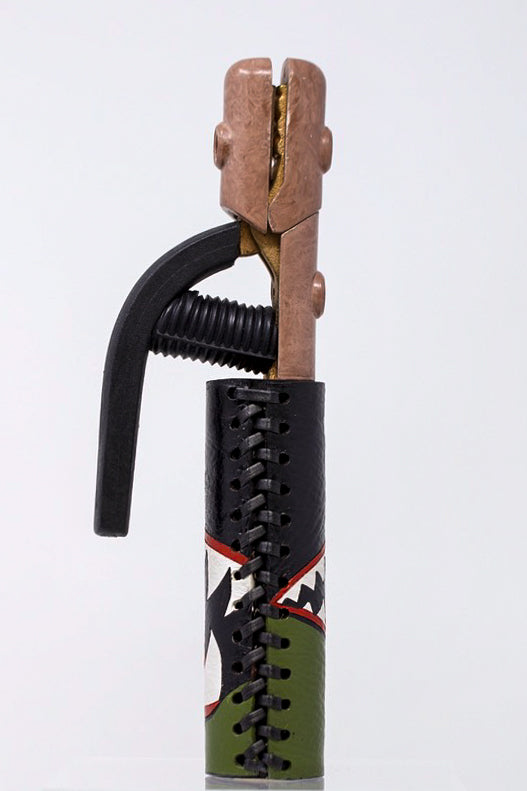 Fighter Jet Leather Handle