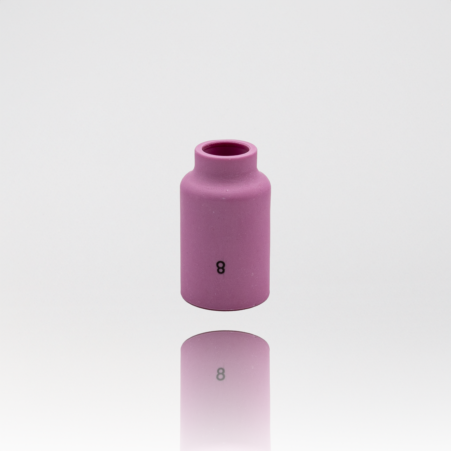 ALUMINA NOZZLE TIG CUP, 1/2 IN, SIZE 8, FOR TORCH 17, 18, 26, GAS LENS, 1-5/8 IN
