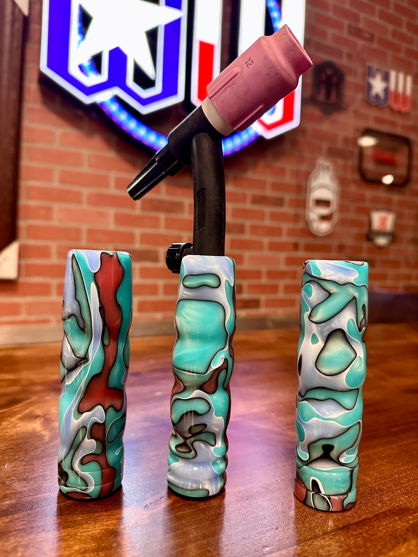 Turqouise Moon Acrylic Handle