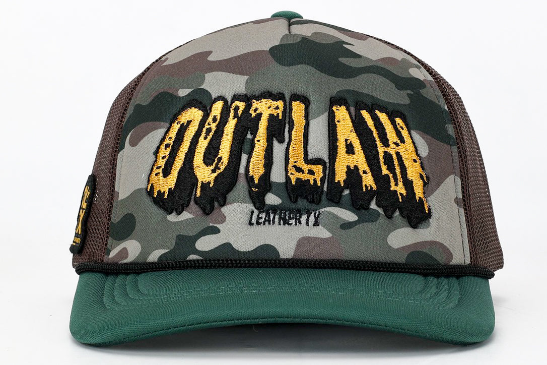 Outlaw Leather TX - Slime Trucker Hat