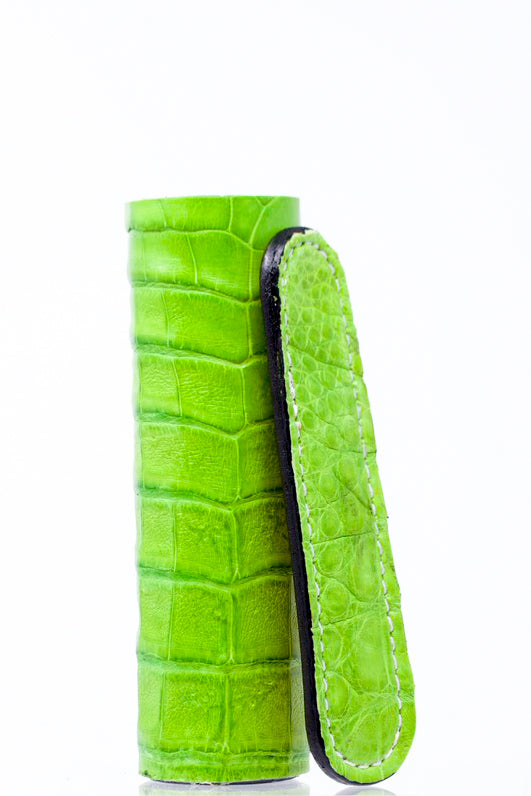 Lime Caiman Alligator Stinger V Wrap + Insulator Sleeve