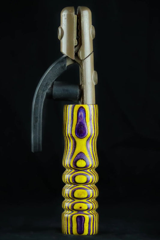 Purple & Yellow Electrode Holder Handle