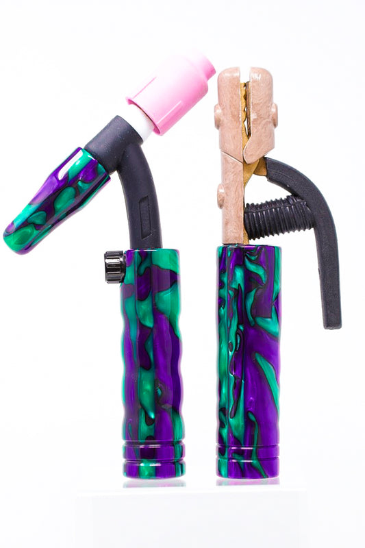 Purple Monster Acrylic TIG Handle, Stick Handle and Medium Backcap