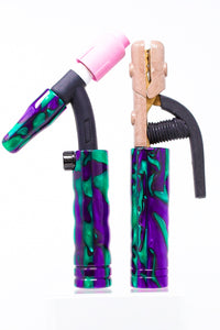 Purple Monster Acrylic TIG Handle, Stick Handle and Medium Backcap