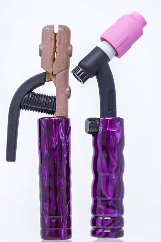 Purple Candy Acrylic TIG Handle, Stick Handle and Medium Backcap