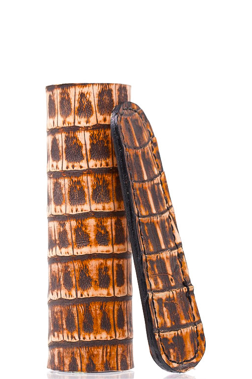 Rustic Caiman Alligator Stinger V Wrap + Insulator Sleeve
