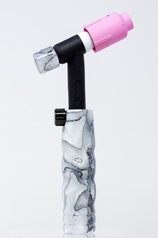 Snow Mesh Acrylic TIG Handle and Short Backcap