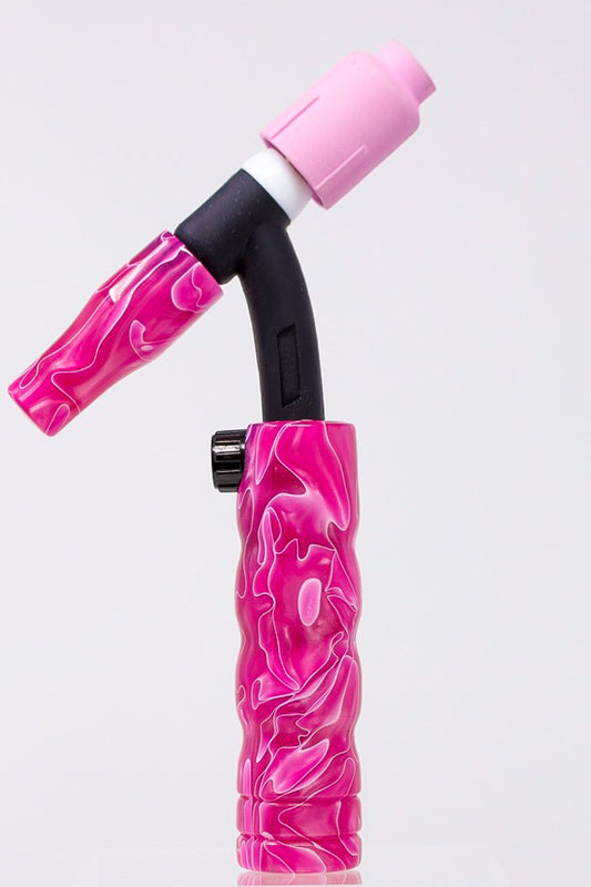 Luscious Pink Acrylic TIG Handle and Medium Backcap