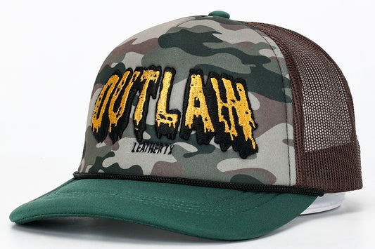 Outlaw Leather TX - Slime Trucker Hat