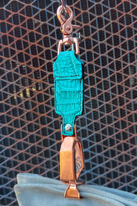 Turquoise Caiman Glove Clip