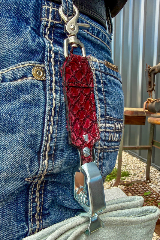 Black Cherry Pirarucu Glove Clip