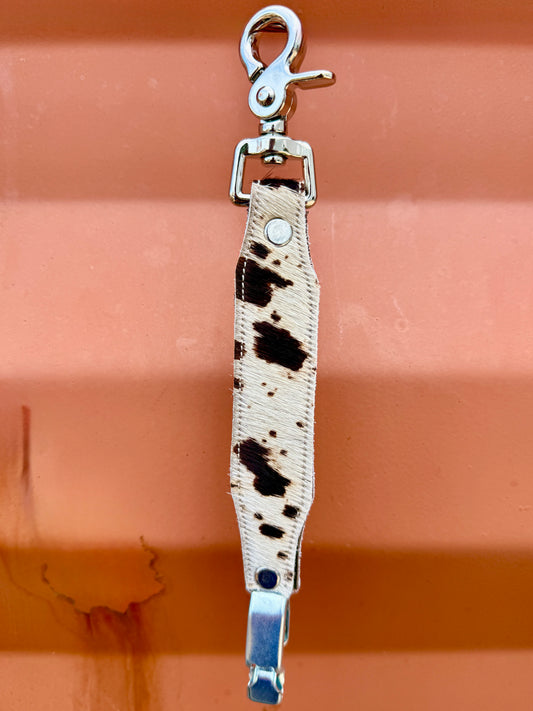 Cowhide Glove Clip - Natural