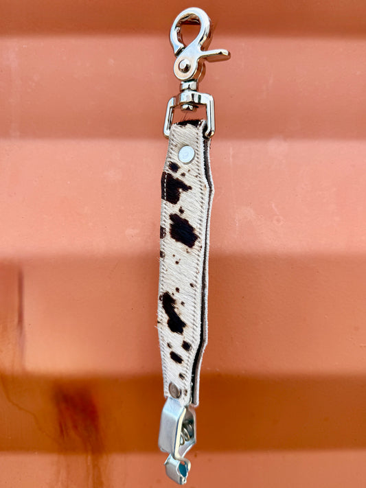 Cowhide Glove Clip - Natural