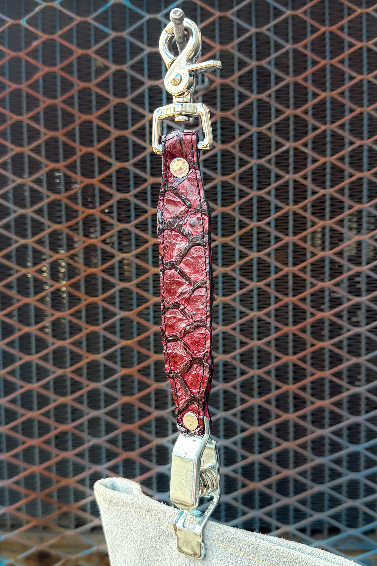 Black Cherry Pirarucu Glove Clip