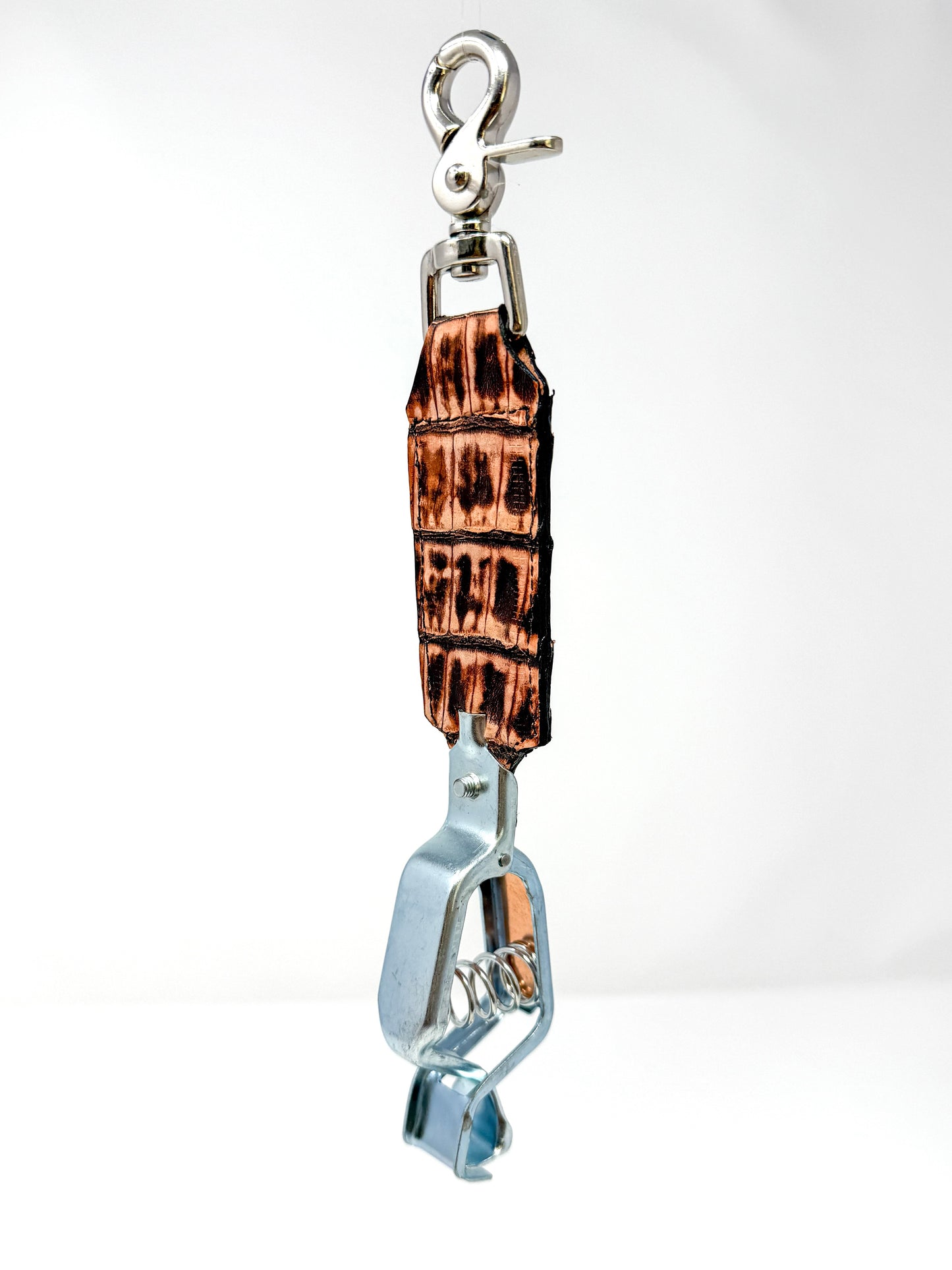 Rustic Caiman Alligator Glove Clip