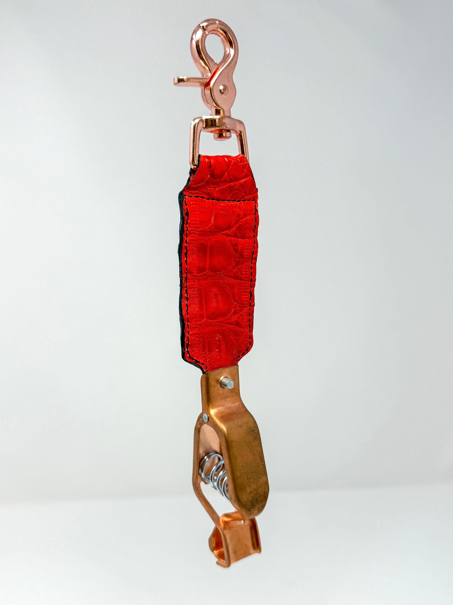 Crimson Caiman Alligator Glove Clip