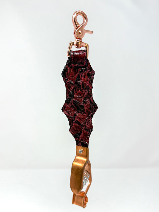 Black Cherry Pirarucu Glove Clip