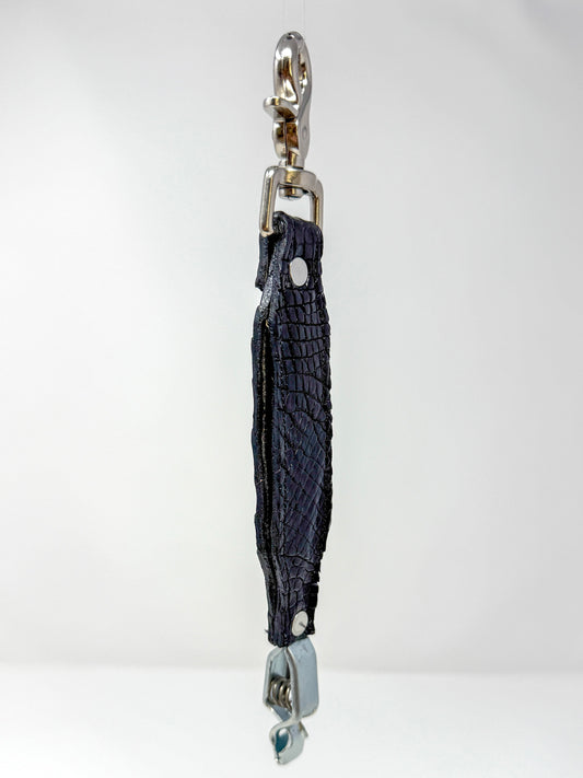 Black Caiman Alligator Glove Clip
