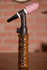 Pirarucu Leather Handle - Chocolate