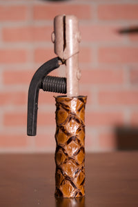 Pirarucu Leather Handle - Chocolate