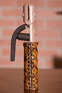 Pirarucu Leather Handle - Chocolate