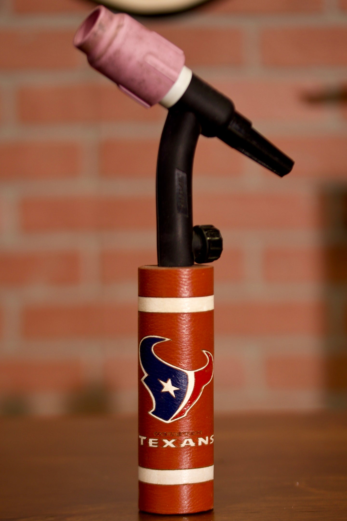 Football Leather Handle - Custom Logo