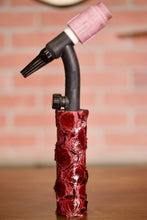 Pirarucu Leather Handle - Black Cherry