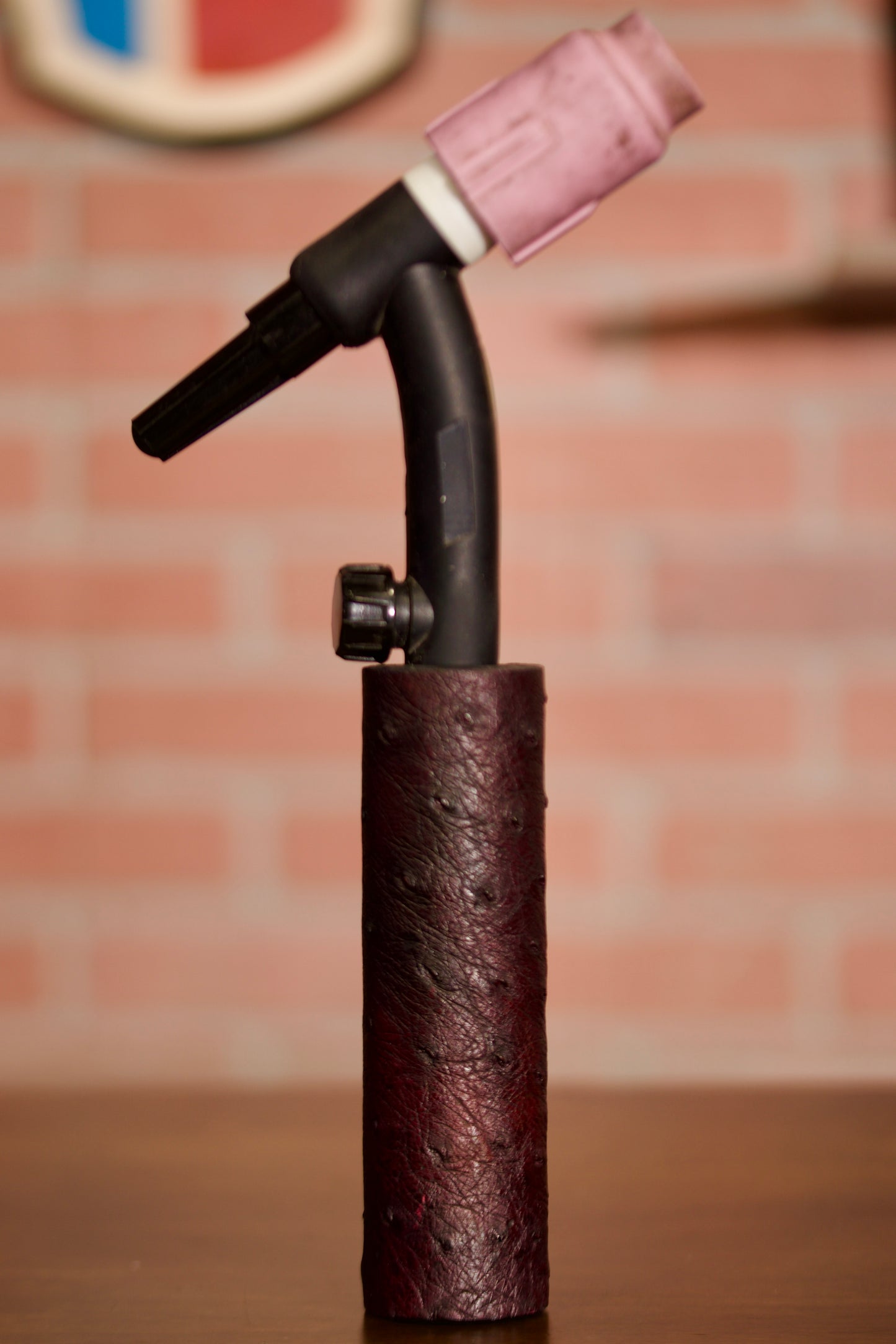 Ostrich Handle - Black Cherry