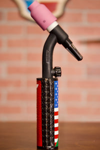 USA/Mexico Flag Weaved Leather Handle