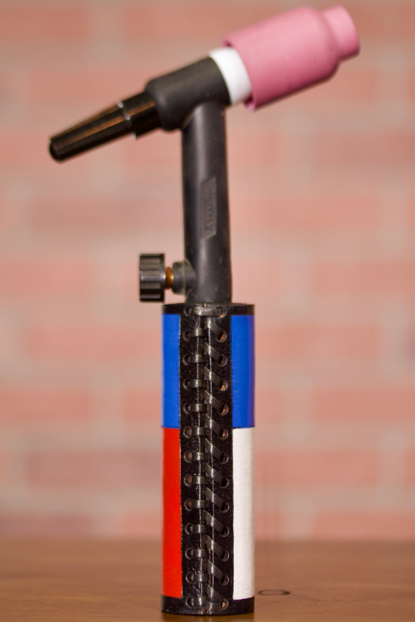 Texas Flag Weaved Leather Handle