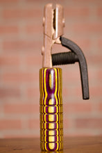 Purple & Yellow Wood Handle