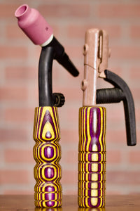 Combo Set Purple & Yellow Wood 17 Series/Stick Handle