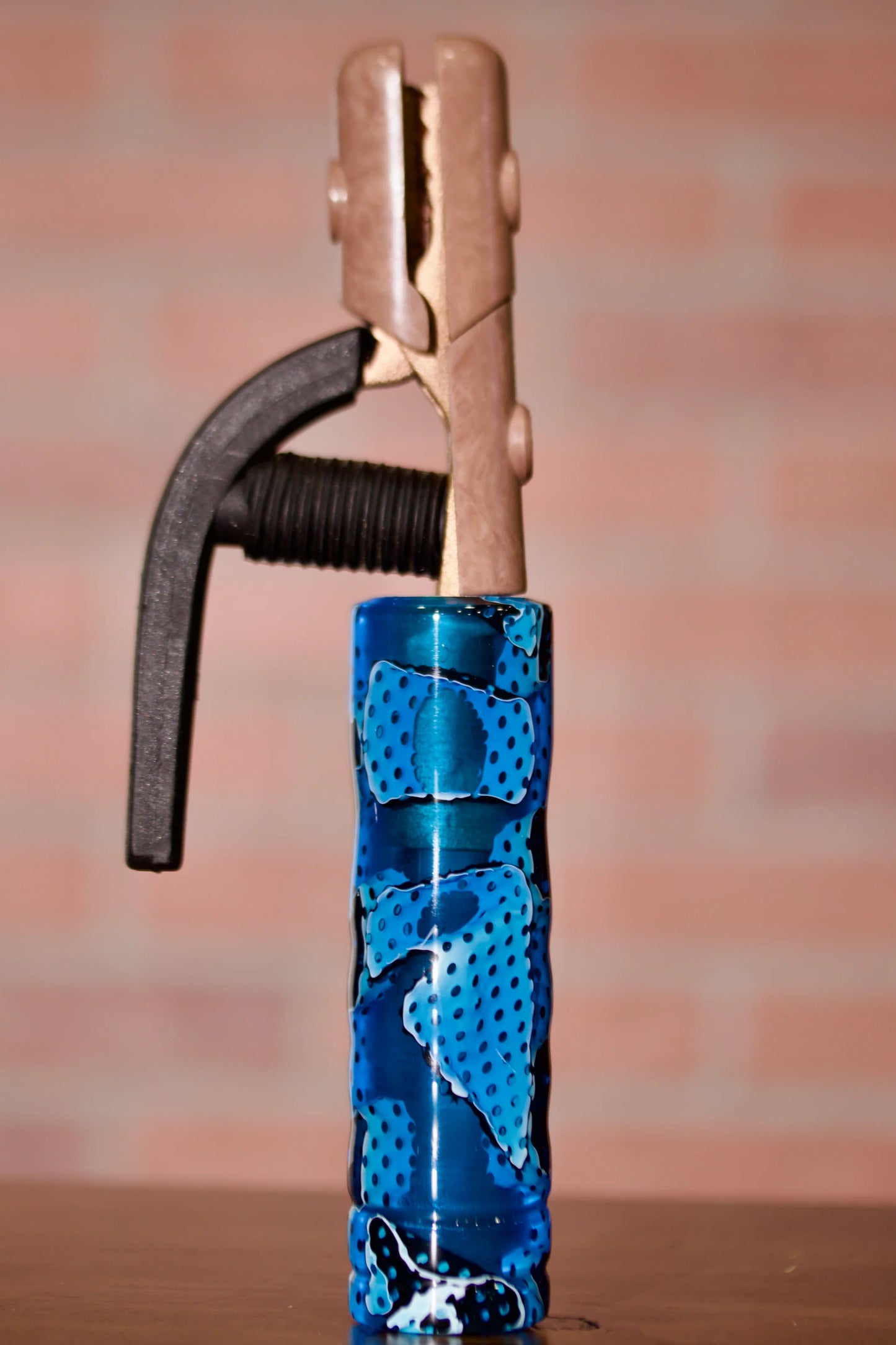 Blue Topaz Acrylic Water Mesh Electrode Holder Handle