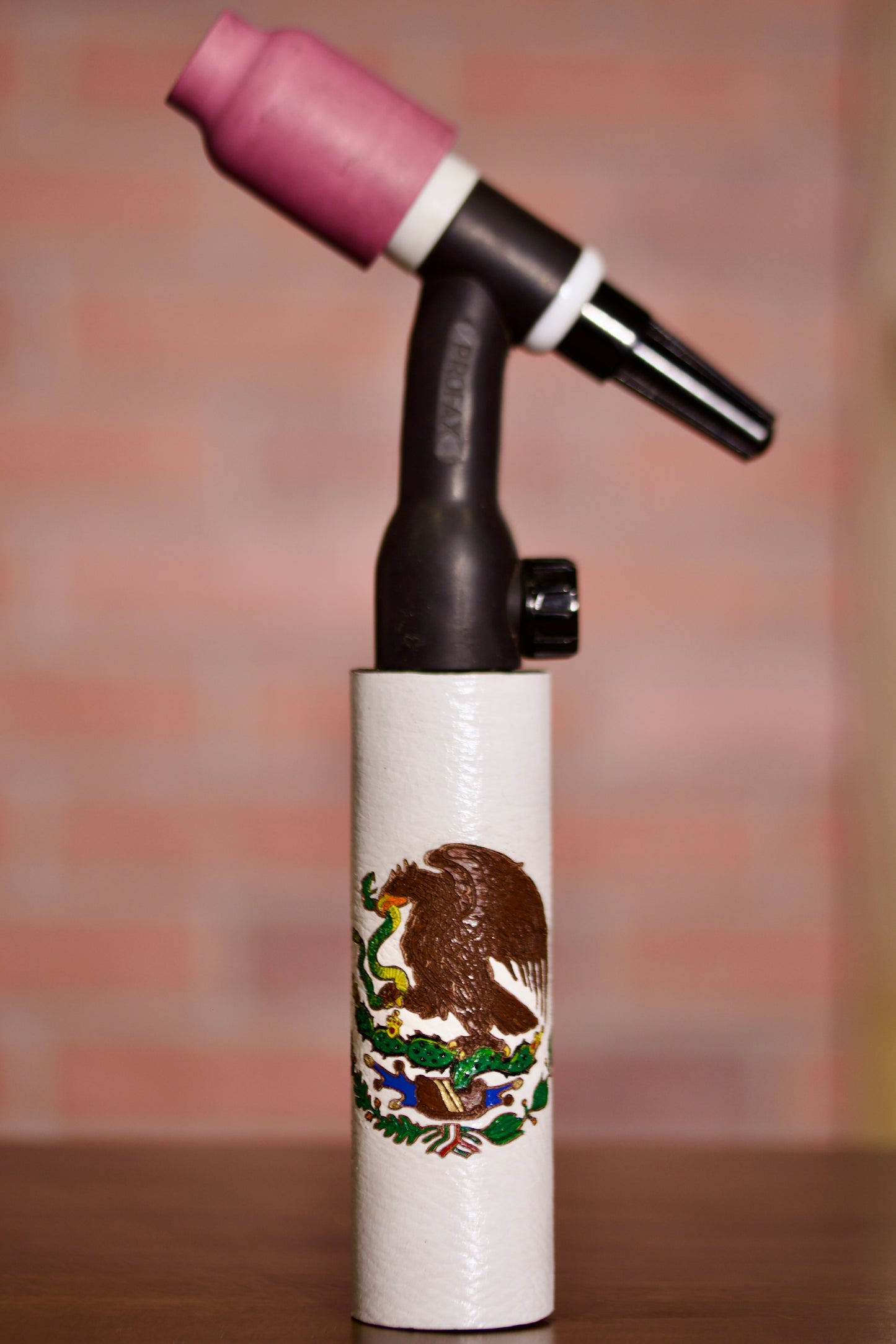 Mexico Flag Weaved Leather Handle