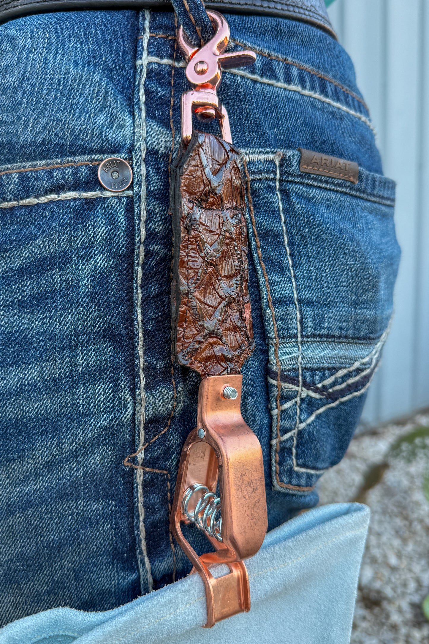 Chocolate Pirarucu Glove Clip