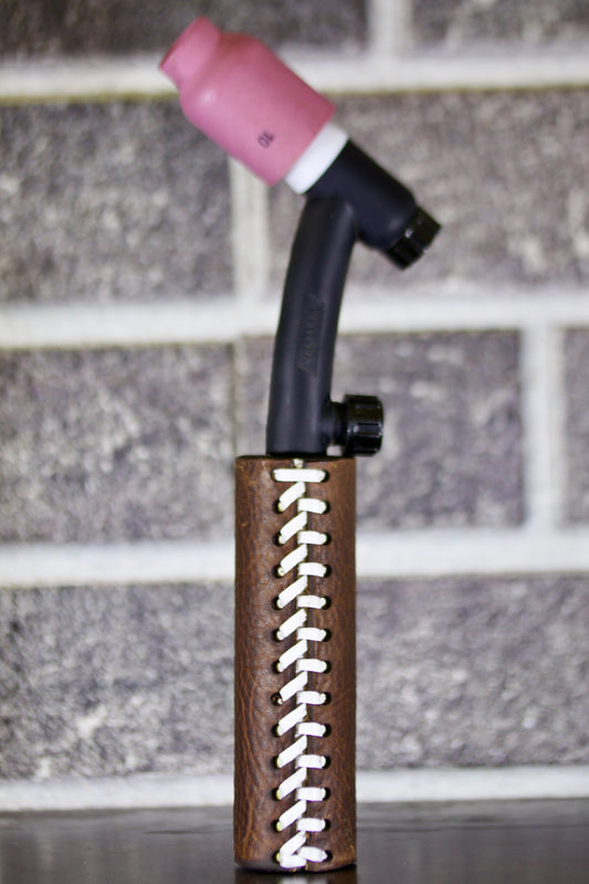 Cowhide Weaved Leather Handle with Custom Name