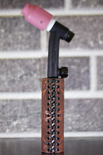 Aztec Calendar Weaved Leather Handle with Custom Name