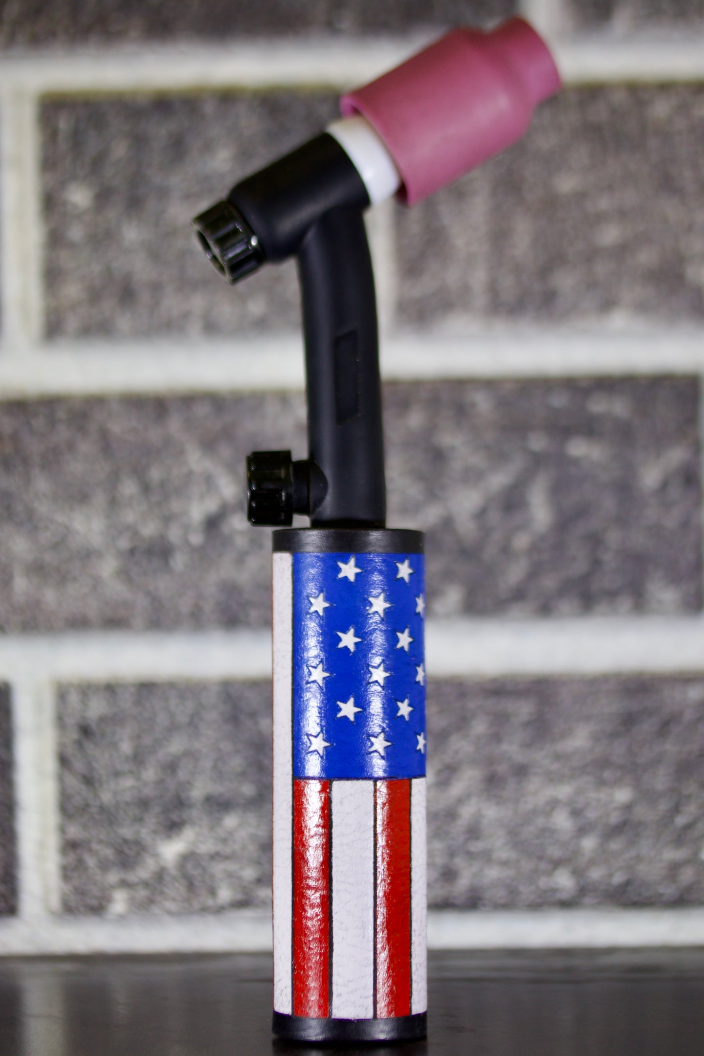 USA Flag Weaved Leather Handle