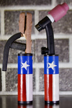 Texas Flag Weaved Leather Handle