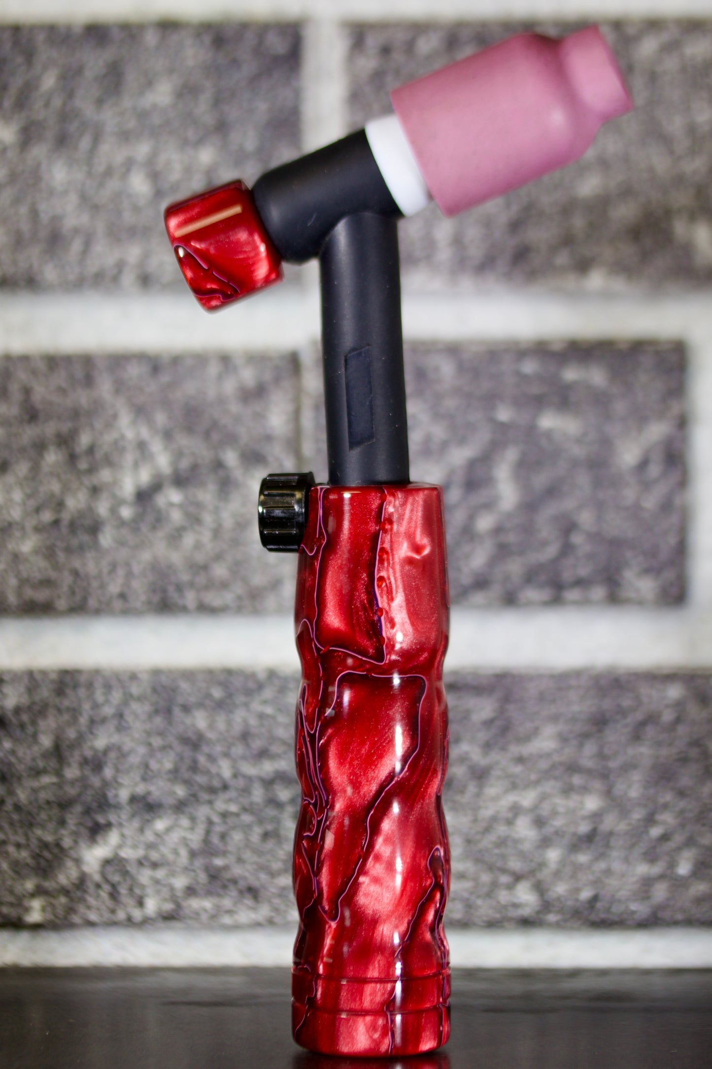 Lava Flows Acrylic Handle
