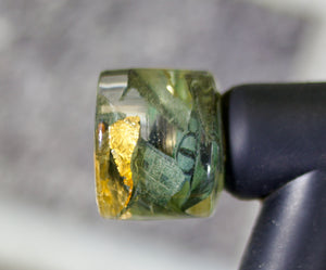 $100 Bills & Gold Flakes TIG Handle and short backcap