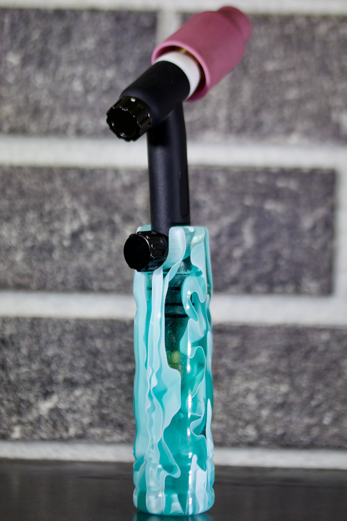 Cool Mint Swirl Acrylic Handle
