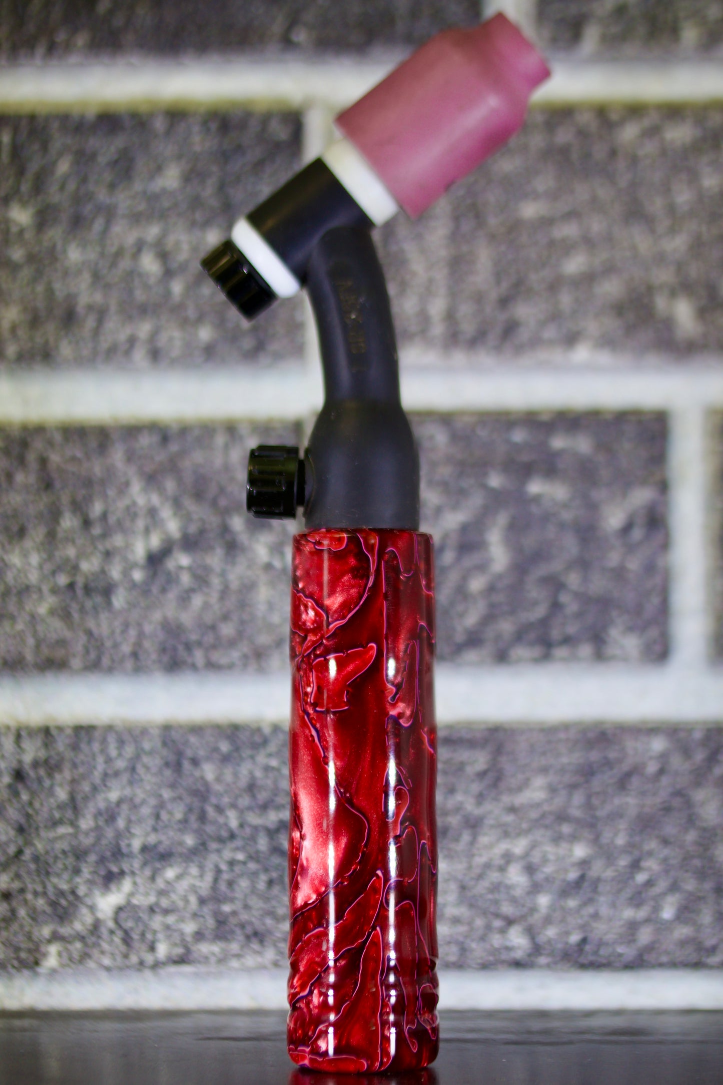 Lava Flows Acrylic Handle